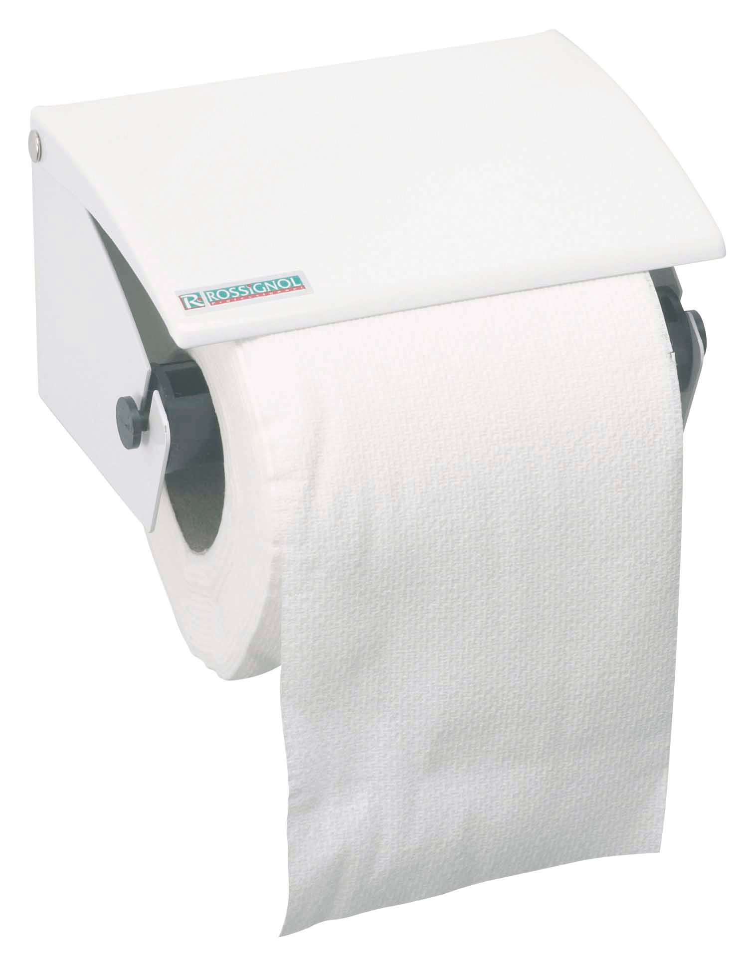 Distributeur de papier toilette en rouleaux - Col. Blanc