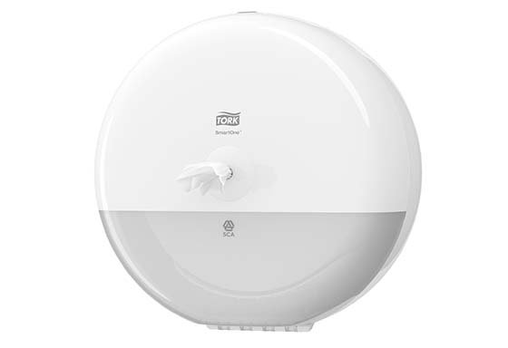 Distributeur de papier toilette SMARTONE dévidage central ou feuille à feuille Col. Blanc - 1PC