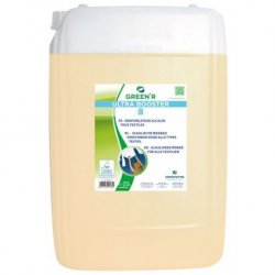 Renforçateur alcalin tous textiles Ecolabel GREEN'R ULTRA BOOSTER pour dosage automatique - Bidon de 20L