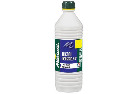 Alcool industriel 95° nettoyant détachant - Flacon de 1L