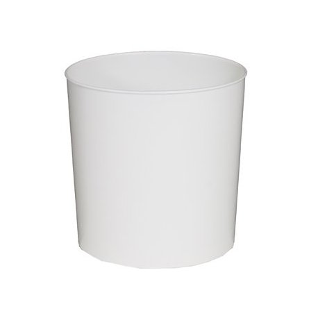 Corbeille à papier ovale col. Blanc - 1PC