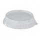 Couvercle pour bol bagasse 90cl ECOECHO en rPET diam.20,1x2,7cm col. Transparent - 160PC