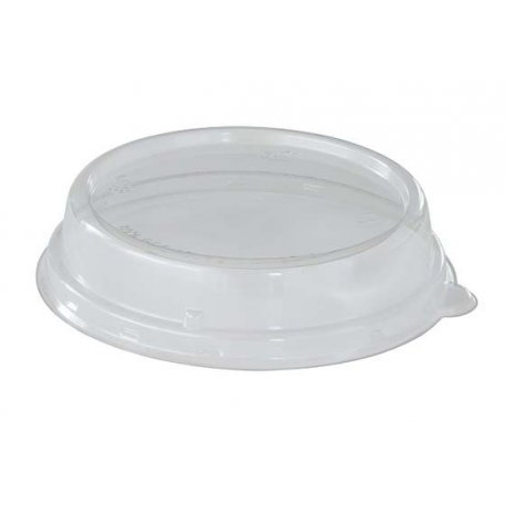 Couvercle pour bol bagasse 90cl ECOECHO en rPET diam.20,1x2,7cm col. Transparent - 160PC