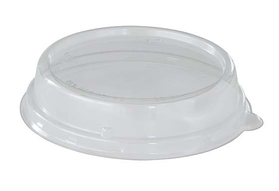 Couvercle pour bol bagasse 90cl ECOECHO en rPET diam.20,1x2,7cm col. Transparent - 160PC