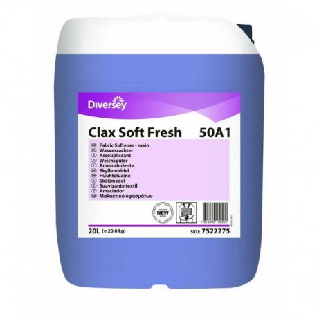 Assouplissant linge CLAX SOFT FRESH pour dosage automatique Diversey - Bidon de 20L