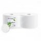 Bobine d'essuyage Ecolabel 2 plis 1500 feuilles 22x30cm Col. Blanc - 2 rouleaux