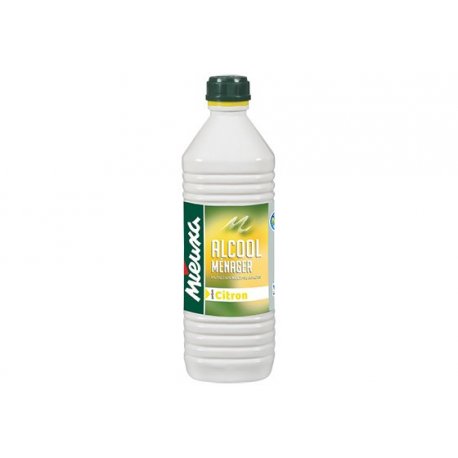 Alcool ménager - Senteur citron - Bouteille de 1L