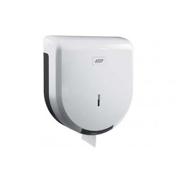 Distributeur de papier toilette 200 mètres MINI JUMBO en ABS Col. Blanc - 1PC