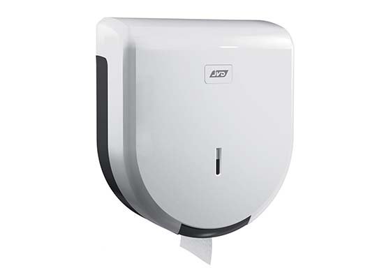 Distributeur de papier toilette 200 mètres MINI JUMBO en ABS Col. Blanc - 1PC