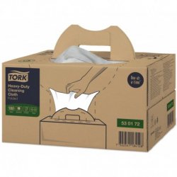 Torchons HANDY BOX 1 pli très résistant pliés col. blanc - Boîte distributrice de 180pc