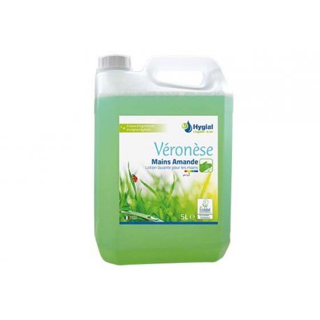 Lotion lavante pour les mains Ecolabel VERONESE MAINS AMANDE - Bidon de 5L