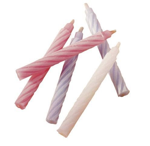 Bougie d'anniversaire - coloris aléatoires - Paquet de 100PC