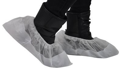 Sur-chaussure antidérapante col. Blanc - Carton de 300