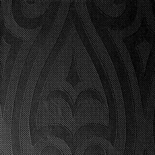 Serviette jetable effet textile ELEGANCE LILY 48x48 cm Col. Noir - Colis de 240PC