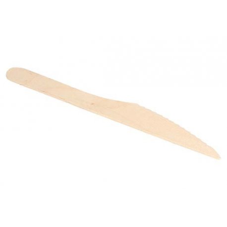 Couteau en bois de bouleau 16,4cm - Paquet de 100