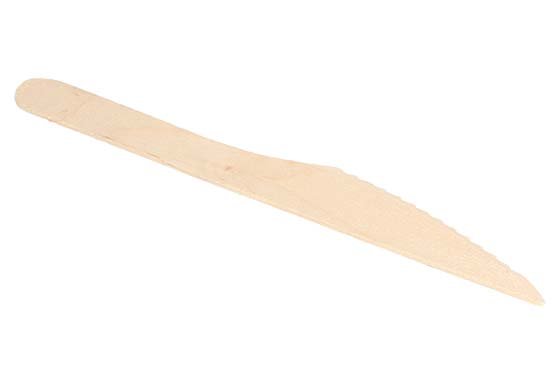 Couteau en bois de bouleau 16,4cm - Paquet de 100