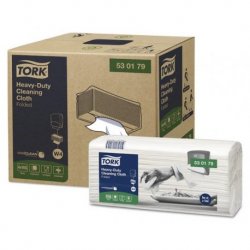 Chiffons de nettoyage multi-usages réutilisables ultra-résistant TORK CLEANING W4 - Carton de 420 formats