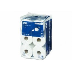 Papier toilette SMARTONE MINI T9 type Jumbo mini 620 feuilles Col. Blanc - Colis de 12 rouleaux