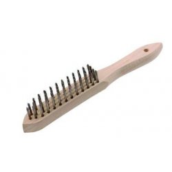 Brosse en métal 27cm avec manche - 1PC