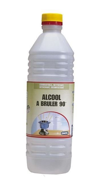 Alcool à brûler 90° - Flacon de 1L