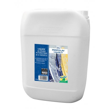 Liquide de lavage vaisselle PERFOLAV LIQUIDE D pour eau douce ou adoucie - Bidon de 20L