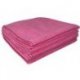 Lavette microfibre tricotée 40x40 cm rose - Paquet de 5PC