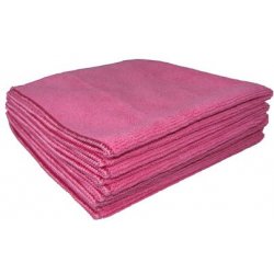 Lavette microfibre tricotée 40x40 cm rose - Paquet de 5PC