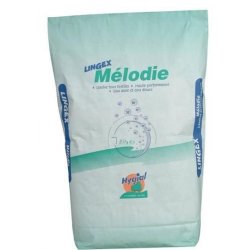 Lessive poudre ultra-concentrée désinfectante tous textiles LINGEX MELODIE - Sac de 15Kg