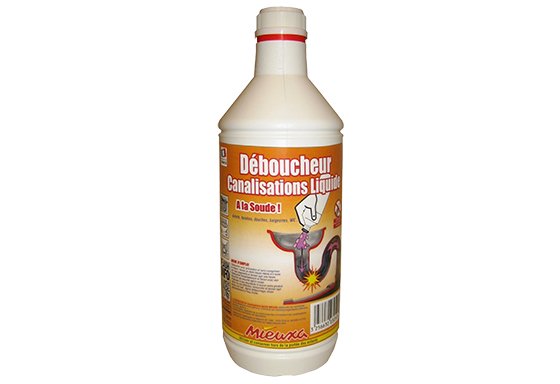 Déboucheur de canalisation - Bouteille de 1L