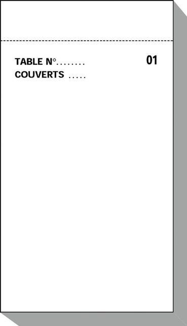 Bloc papier autocopiant Dupli 8x15cm - 10PC