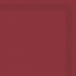 Serviette jetable microgaufrée 2 plis Ecolabel 38x38cm Col. Bordeaux liseré - Colis de 1200PC