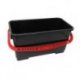 Seau 22L pour chariot col. noir/rouge - 1PC