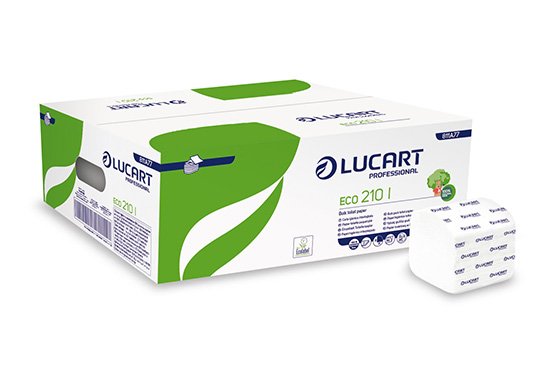 Papier toilette feuille à feuille 2 plis 210 feuilles ECOLABEL - Colis de 40 paquets