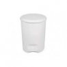 Poubelle en plastique ronde 4L avec couvercle col. Blanc - 1PC
