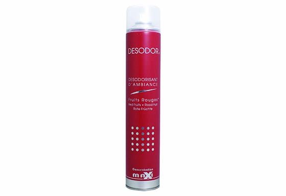 Désodorisant d'ambiance sans retombée senteur Fruits Rouges - Aérosol de 750ML