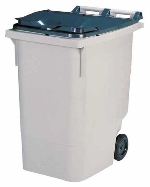 Conteneur bac roulant 2 roues 340L avec couvercle col. Gris - 1PC