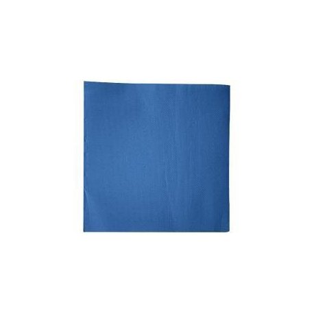 Serviette jetable microgaufrée 2 plis Ecolabel 38x38cm Col. Bleu Capri uni - Colis de 1200PC