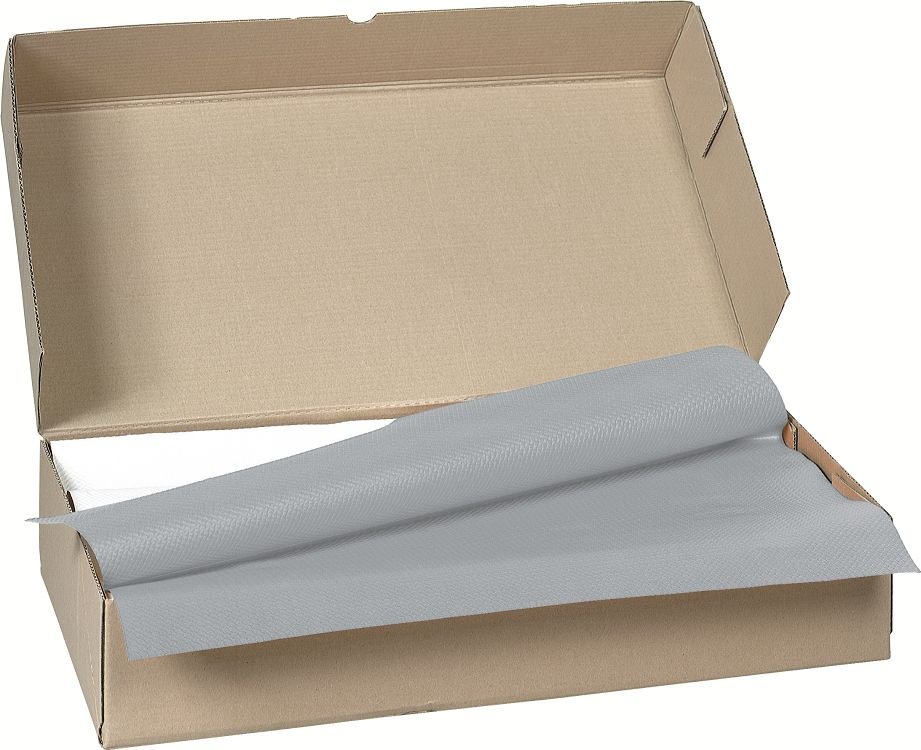 Nappe en papier 80 x80 cm Col. Gris - Paquet de 250PC
