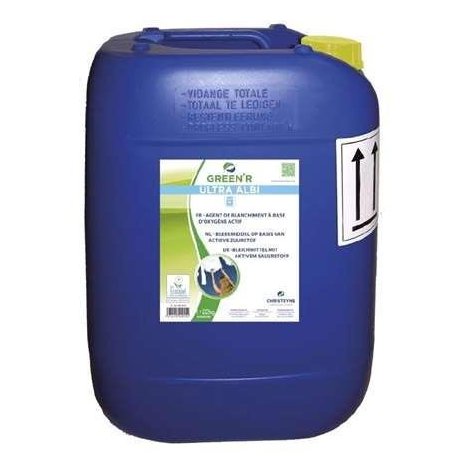 Agent de blanchiment Ecolabel GREEN'R ULTRA ALBI pour dosage automatique - Bidon de 20L