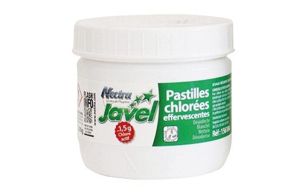 Pastilles chlorées détartrantes effervescentes 500GR - Boite de 150 pastilles