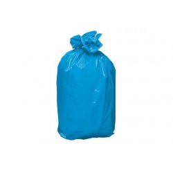 Sac poubelle bleu 110L 50 microns PEBD - Carton de 200 sacs