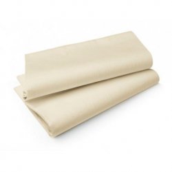 Surnappe papier aspect tissu EVOLIN 84x84 Col. Crème - Paquet de 84PC