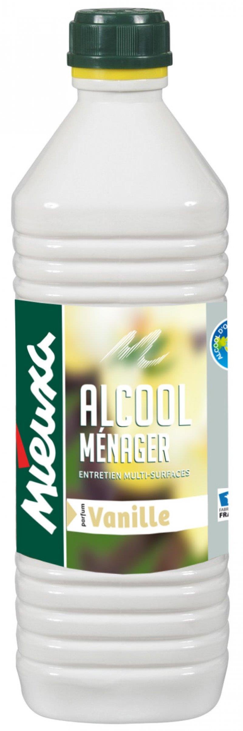 Alcool ménager - Senteur vanille - Bouteille de 1L