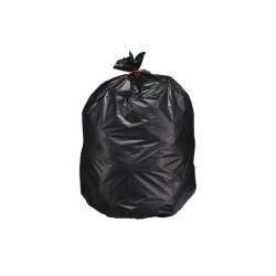 Sac poubelle noir 160L 50 microns PEBD - Carton de 100 sacs
