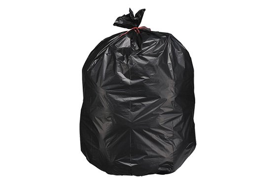 Sac poubelle noir 160L 50 microns PEBD - Carton de 100 sacs