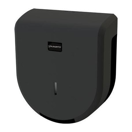 Distributeur de papier toilette 200 mètres MINI JUMBO en ABS Col. Noir - 1PC