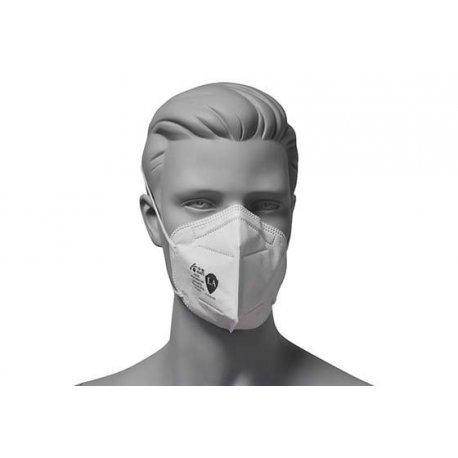 Masque de protection KN95 équivalent FFP2 col. Blanc - Carton de 1000