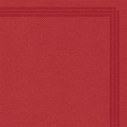 Serviette jetable microgaufrée 2 plis Ecolabel 38x38cm Col. Rouge liseré - Colis de 1200PC