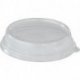 Couvercle pour bol bagasse 60cl ECOECHO en rPET diam.17x3,5cm col. Transparent - 360PC