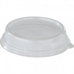 Couvercle pour bol bagasse 60cl ECOECHO en rPET diam.17x3,5cm col. Transparent - 360PC